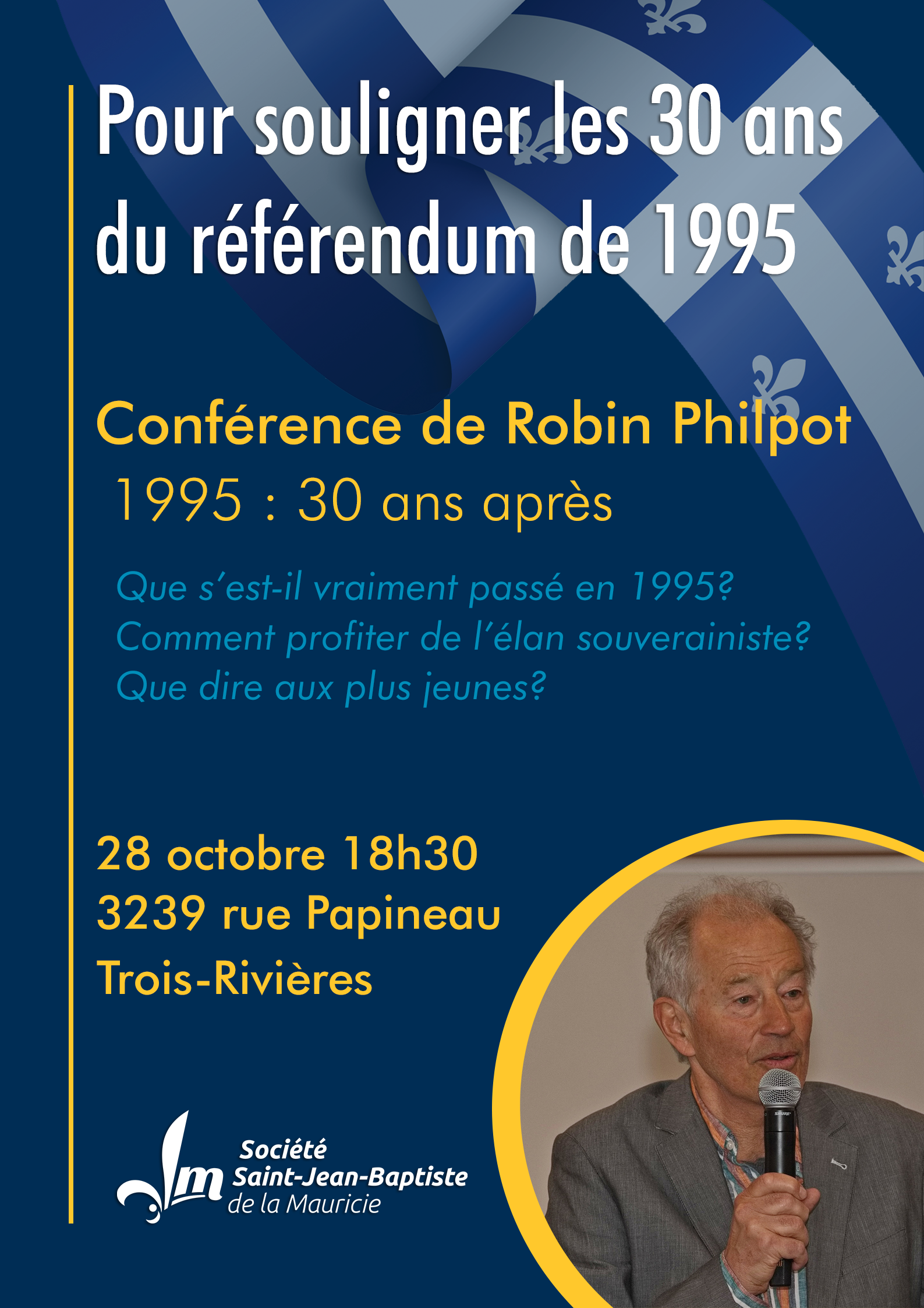 28.10.2025. Pour souligner les 30 ans du référendum de 1995 - Le 30e ...